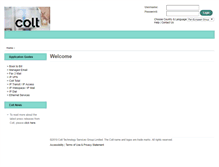 Tablet Screenshot of portal.colt.net